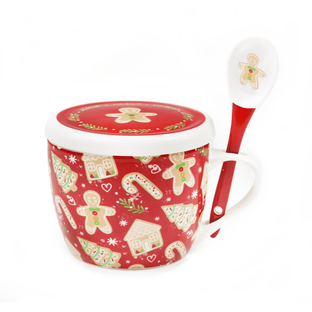 Peggy Wilkins Sugar Cookies Ceramic Soup Mug & Spoon Set - GENERAL LOOSE WARE - Beattys of Loughrea
