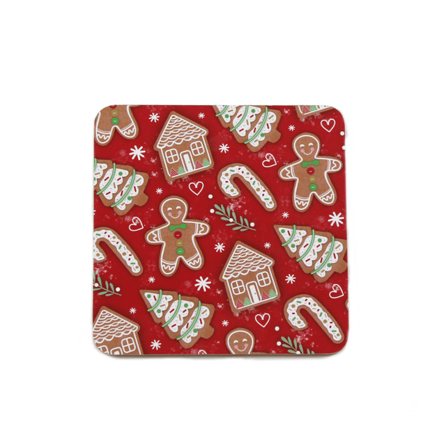 Peggy Wilkins Sugar Cookies Christmas 4pk Coasters - TABLEMATS/COASTERS - Beattys of Loughrea