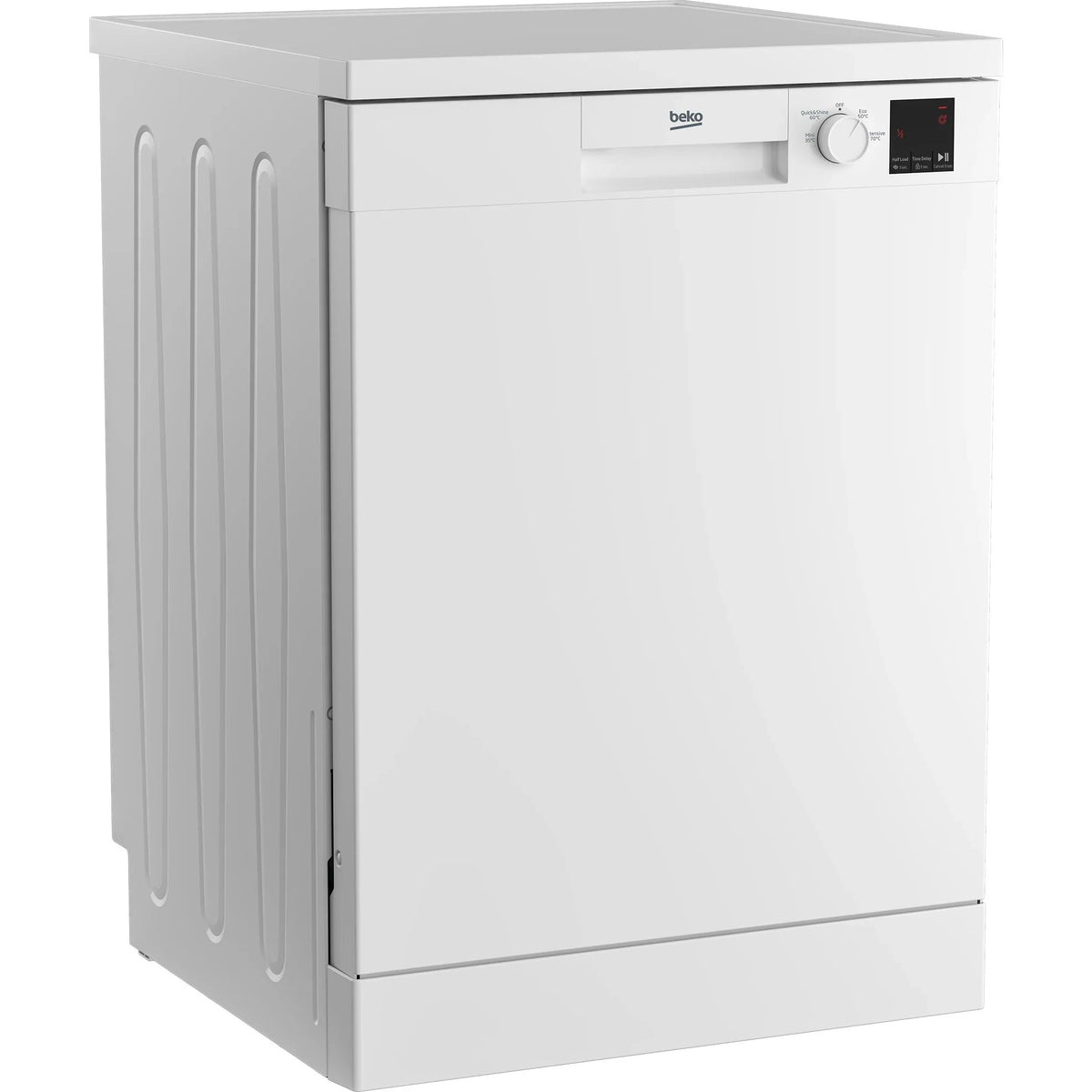 Beko 60cm 13 Place Freestanding Dishwasher | DVN04X20W - DISHWASHERS - Beattys of Loughrea