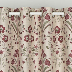 Riley 90" x 90" Lined Eyelet Curtains Raspberry - Beattys of Loughrea | www.beattys.ie