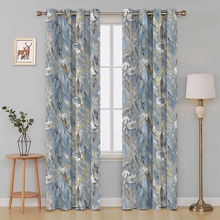 Cottonopolis 66" x 72" Lined Eyelet Curtains Marine - Beattys of Loughrea | www.beattys.ie
