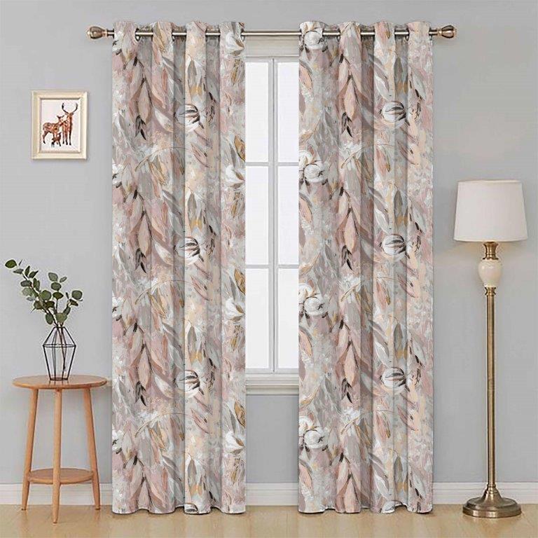 Cottonopolis 90" x 72" Lined Eyelet Curtains Quartz - Beattys of Loughrea | www.beattys.ie