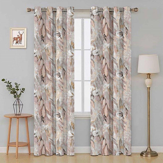 Cottonopolis 90" x 72" Lined Eyelet Curtains Quartz - Beattys of Loughrea | www.beattys.ie
