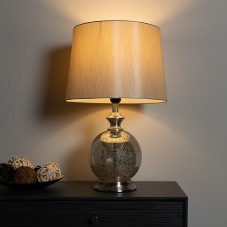 Leah Ball Lamp 52cm - TABLE/BEDSIDE LAMPS - Beattys of Loughrea