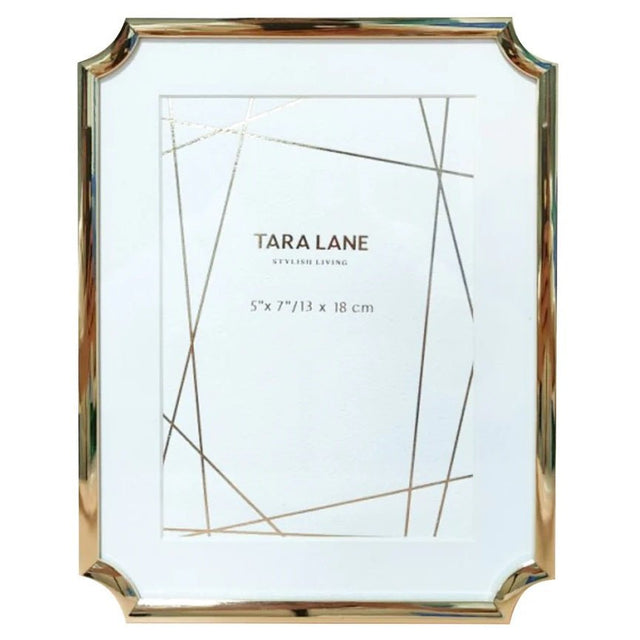 Mila Photo Frame With Mount Gold 5 X 7 - PHOTO FRAMES - PLATED, GILT, STONE - Beattys of Loughrea
