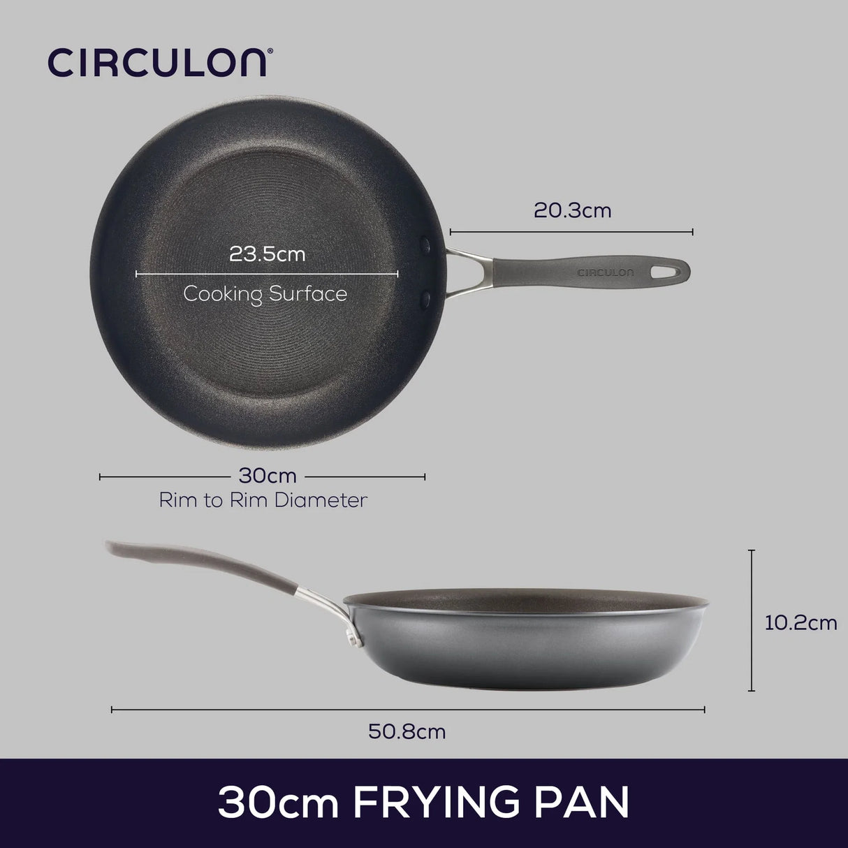 Circulon ScratchDefense Extreme Non-Stick Induction Frying Pan 30cm - FRYPAN/WOK/SKILLET - Beattys of Loughrea