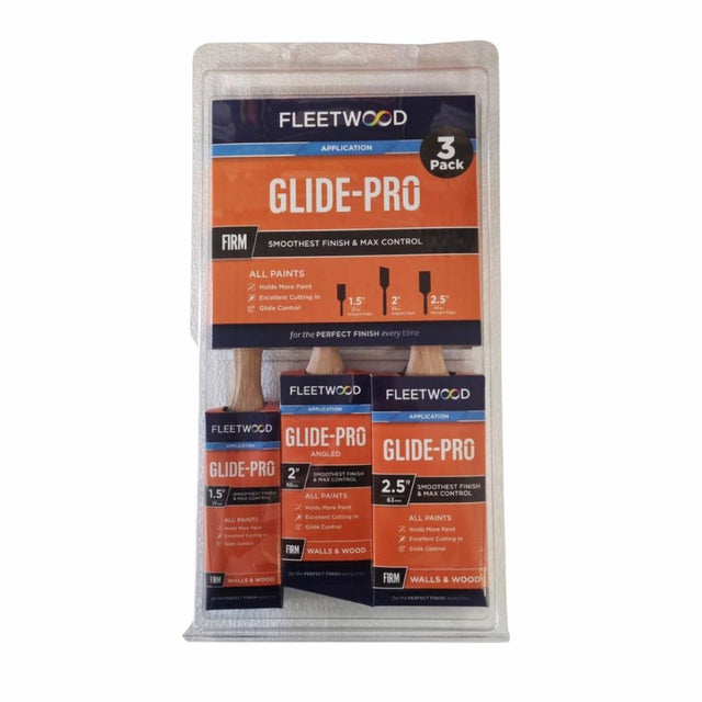 Fleetwood Glide Pro 3 Piece Brush Set - PAINT BRUSHES - Beattys of Loughrea