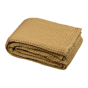 Anouk Throw Mustard 130 x 160cm - THROWS/BLANKETS - Beattys of Loughrea