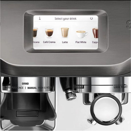 SAGE the Barista Touch Impress SES881 Bean to Cup Coffee Machine - Black Stainless Steel