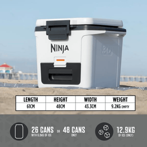 Ninja FrostVault 30QT/28L Hard Cooler - Cloud White FB131UKWH - COOLERS - Beattys of Loughrea