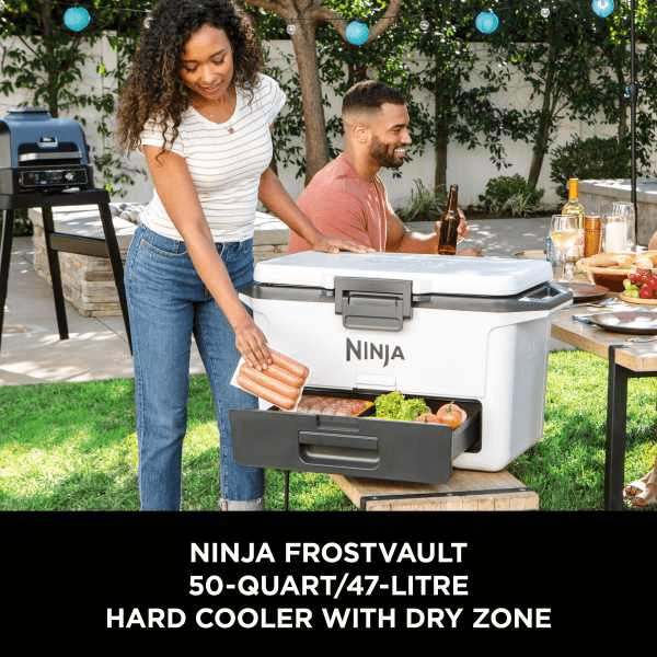 Ninja FrostVault 50QT/47L Hard Cooler - Cloud White FB151UKWH - COOLERS - Beattys of Loughrea