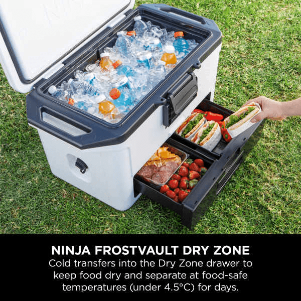 Ninja FrostVault 50QT/47L Hard Cooler - Cloud White FB151UKWH - COOLERS - Beattys of Loughrea