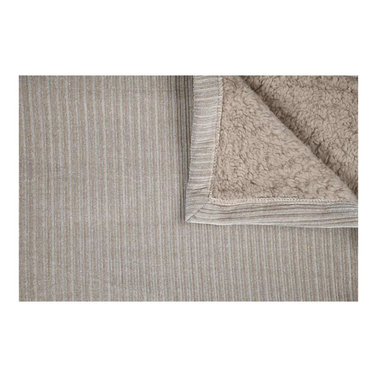 STOF Clayton Ribbed Throw, Natural, 125x150cm