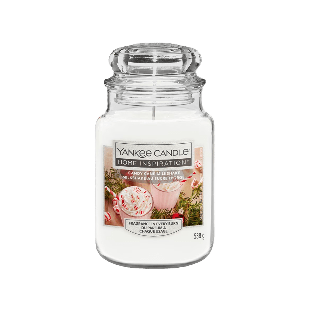Candy Cane Milkshake Home Inspirations Large Yankee Candle 538g - CANDLES - Beattys of Loughrea