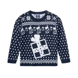 Kids Christmas Jumper Present & Stockings Age 2 - 4 - XMAS CLOTHING Christmas clothing human and pet - Beattys of Loughrea