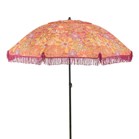 Mica Decorations Parasol Flower Pink 2.2m - PARASOLS - Beattys of Loughrea