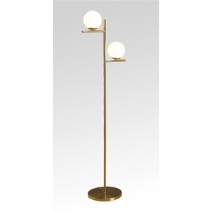 Birtley Polished Brass Floor Lamp - STANDARD/FLOOR LAMPS - Beattys of Loughrea