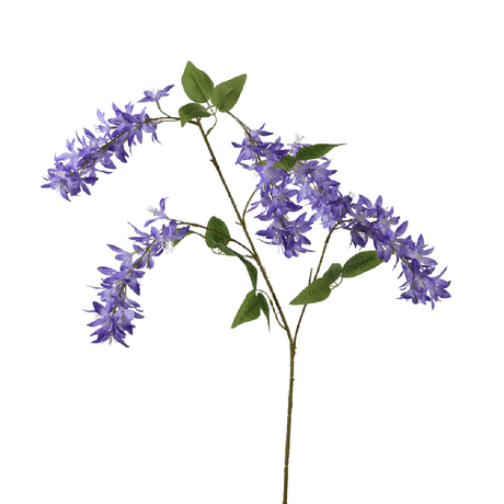 Polyester Wisteria on Stem Spray Purple - FLOWERS - PAPER/PLASTIC - Beattys of Loughrea