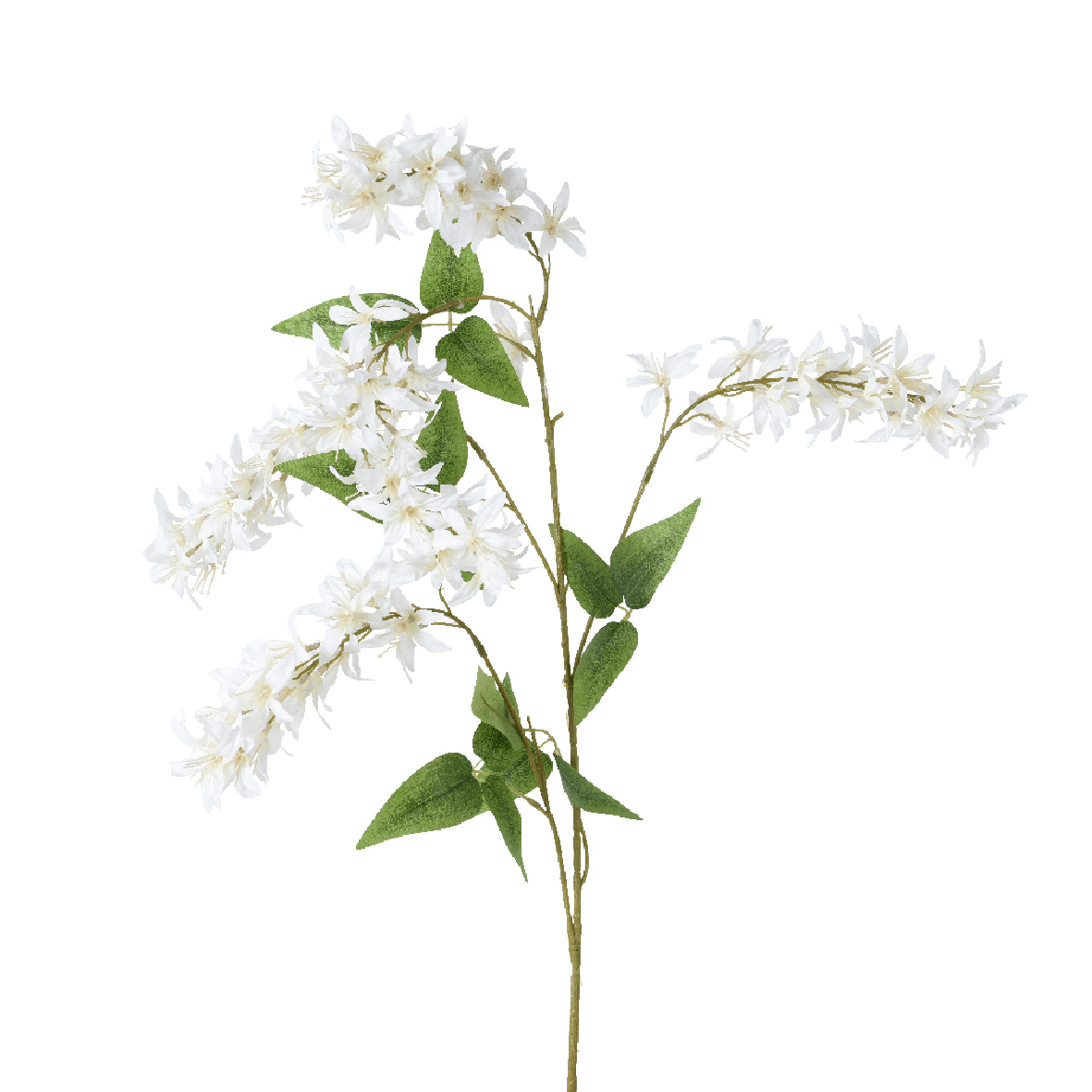 Polyester Wisteria on Stem Spray White - FLOWERS - PAPER/PLASTIC - Beattys of Loughrea