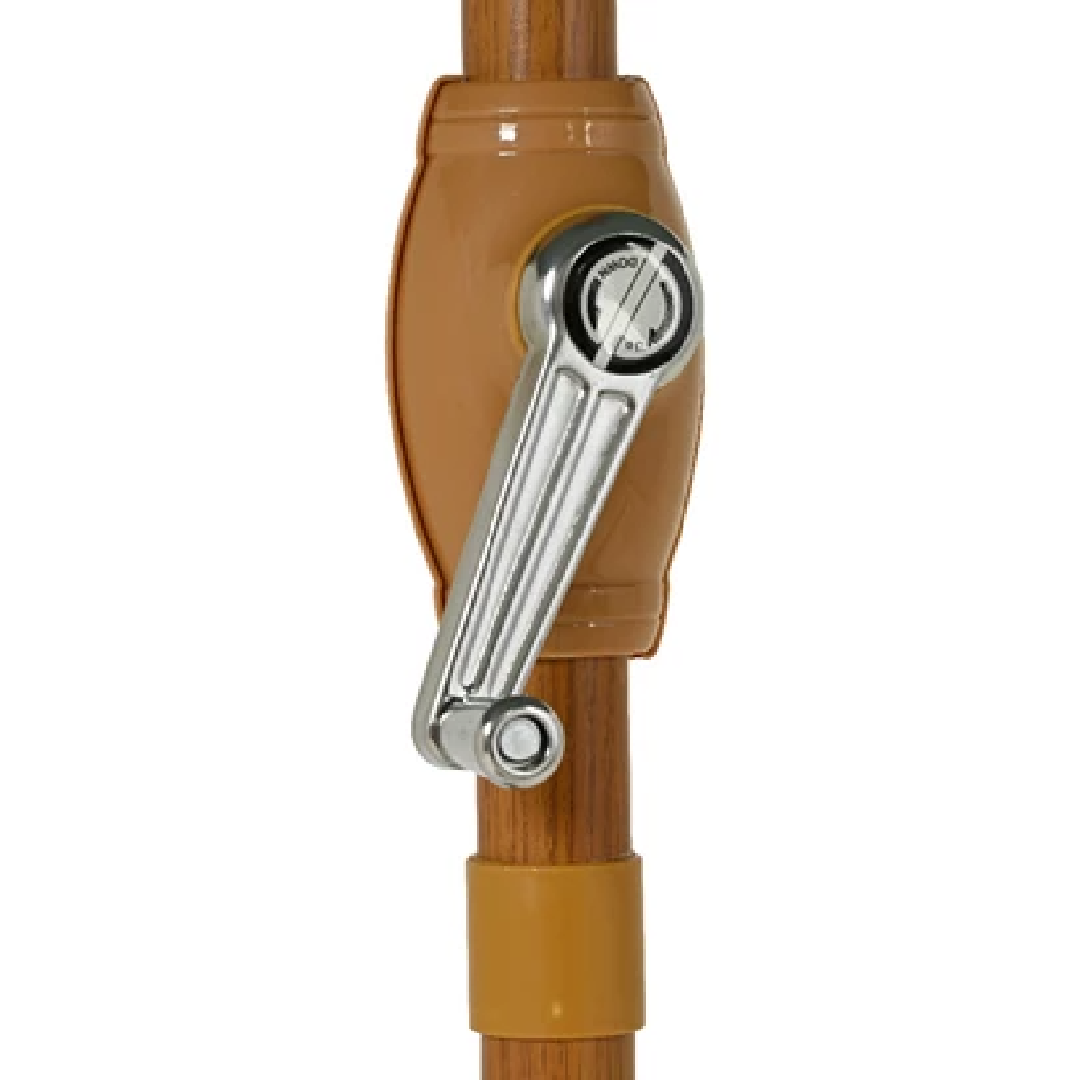 2.2m Crank & Tilt Garden Umbrella Parasol Beige - PARASOLS - Beattys of Loughrea