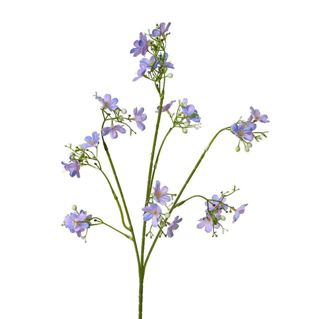 Mini Polyester Flowers on Stem Spray Purple - FLOWERS - PAPER/PLASTIC - Beattys of Loughrea