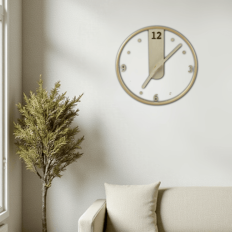 Decoris Light Wood Transparent Wall Clock – 30cm - CLOCKS - Beattys of Loughrea