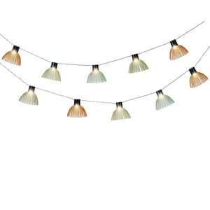 Lumineo Solar LED Grooved Lampshade Garland 4.5m – Warm White - LED STRING DECO LIGHTS (NOT XMAS) - Beattys of Loughrea
