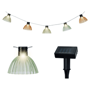 Lumineo Solar LED Grooved Lampshade Garland 4.5m – Warm White - LED STRING DECO LIGHTS (NOT XMAS) - Beattys of Loughrea