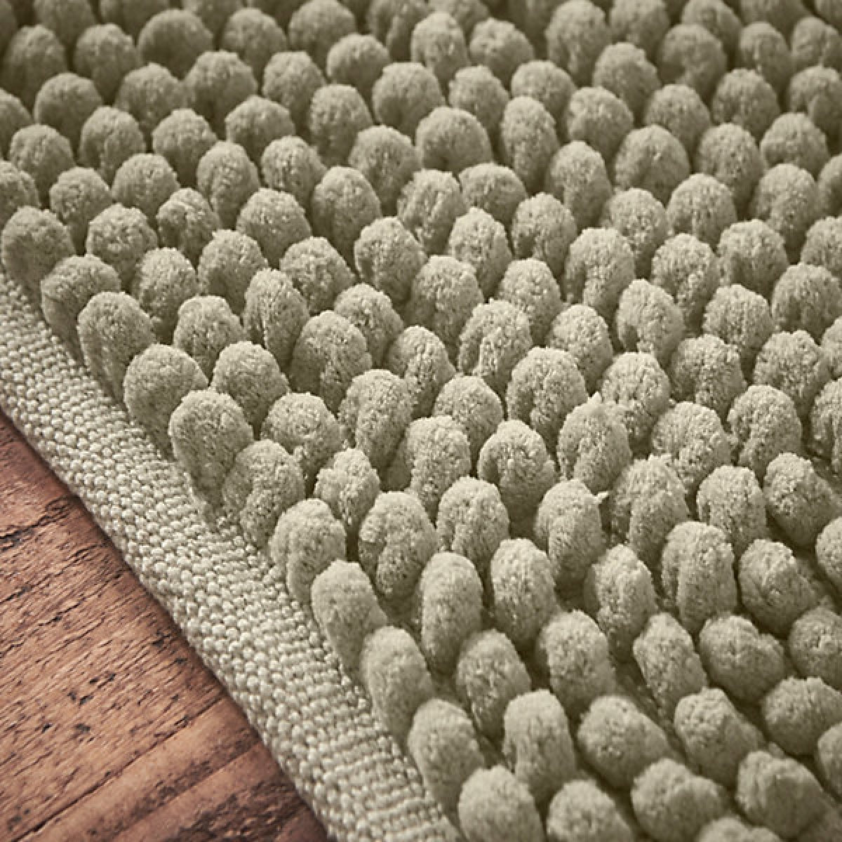 Bianca Aspen Bobble 50 x 120 cm Bath Runner Sage Green - BATH MATS/SETS - Beattys of Loughrea