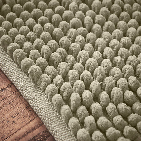 Bianca Aspen Bobble 50 x 120 cm Bath Runner Sage Green - BATH MATS/SETS - Beattys of Loughrea