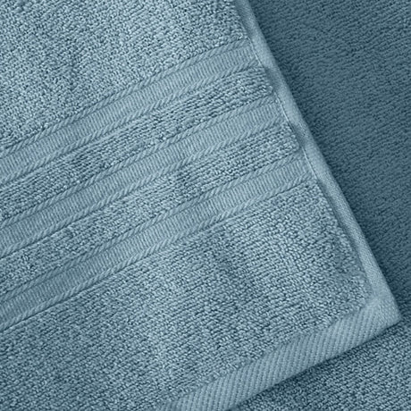 Catherine Lansfield Zero Twist Cotton Bath Sheet Blue - TOWELS FACECLOTHS - Beattys of Loughrea