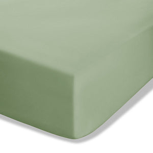 Catherine Lansfield Easy Iron Percale Combed King Size Fitted Sheet 35cm Depth Sage Green - SHEETS/VALANCE/MATTRESS COVER - Beattys of Loughrea
