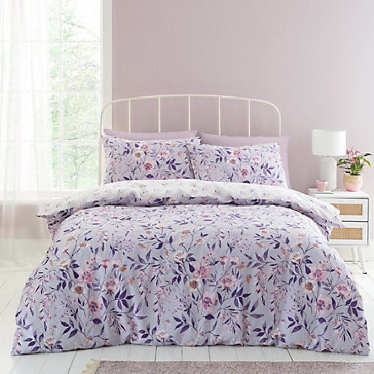 Catherine Lansfield Easy Iron Percale Combed King Size Fitted Sheet 35cm Depth Lansfield Blue - SHEETS/VALANCE/MATTRESS COVER - Beattys of Loughrea