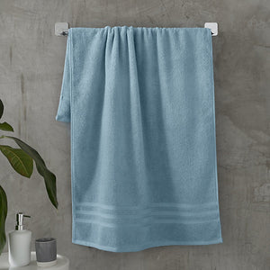 Catherine Lansfield Zero Twist Cotton Bath Towel Blue - TOWELS FACECLOTHS - Beattys of Loughrea