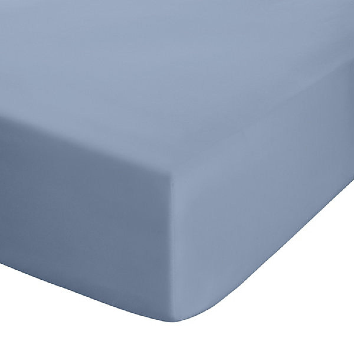 Catherine Lansfield Easy Iron Percale Combed Double Fitted Sheet 35cm Depth Lansfield Blue