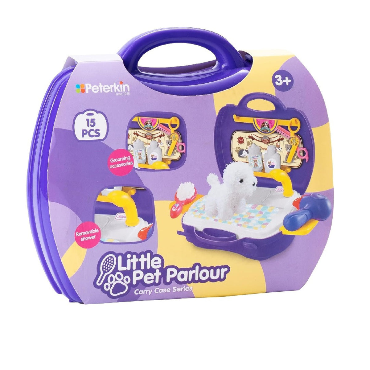 Peterkin Little Pet Parlour 15-Piece Carry Case