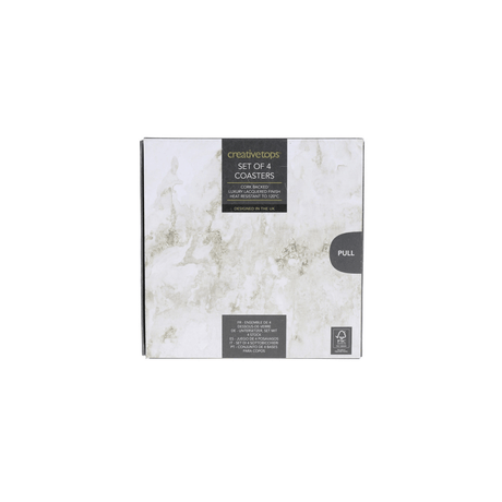 Creative Tops Grey Marble Pack Of 4 Premium Coasters - TABLEMATS/COASTERS - Beattys of Loughrea