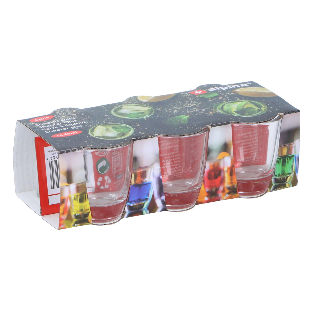 ALPINA Shooter Glass Set 45ml Pack Of 6 - DRINKING GLASSES - Beattys of Loughrea
