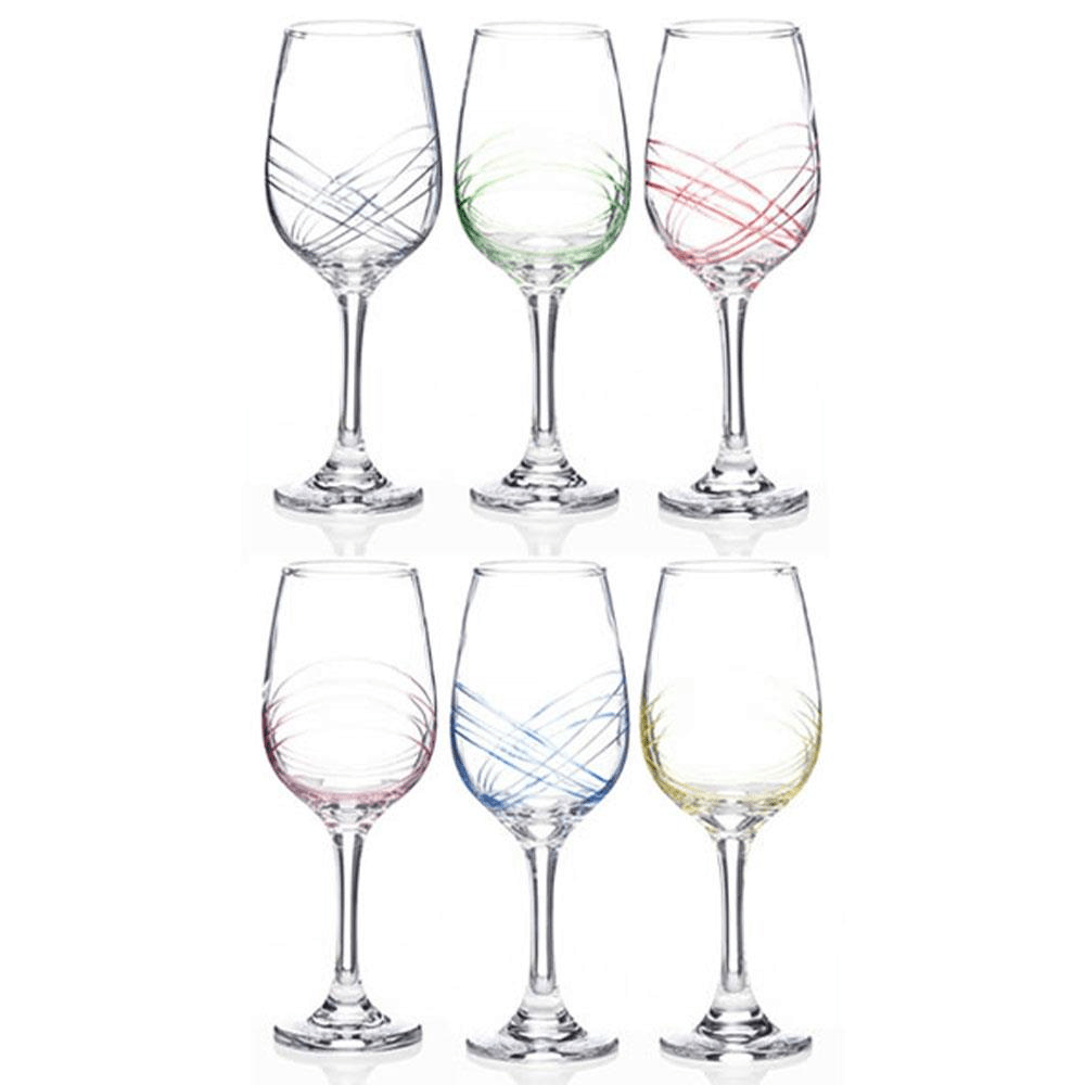 Newgrange Living Swirl Party Wine Glasses Set Of 6