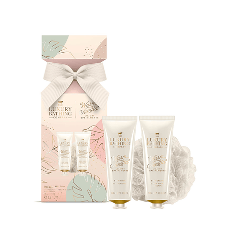 The Luxury Bathing Company Warm Vanilla Cracker Gift Set - POT POURRI/AROMATHERAPY/OILS/DIFFUSER - Beattys of Loughrea