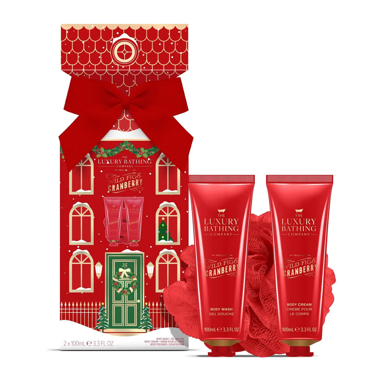 The Luxury Bathing Company Wild Fig & Cranberry Cracker Gift Set