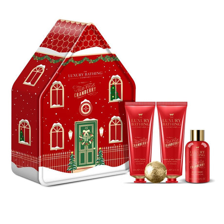 The Luxury Bathing Company Wild Fig & Cranberry Tin Gift Set - POT POURRI/AROMATHERAPY/OILS/DIFFUSER - Beattys of Loughrea
