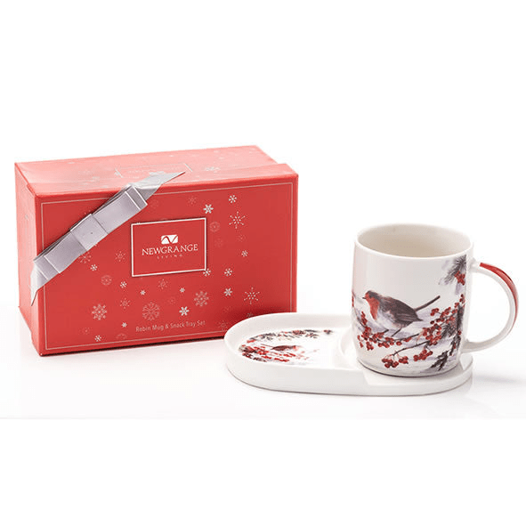 Newgrange Living Robin Mug & Snack Tray Set - MUG SETS - Beattys of Loughrea