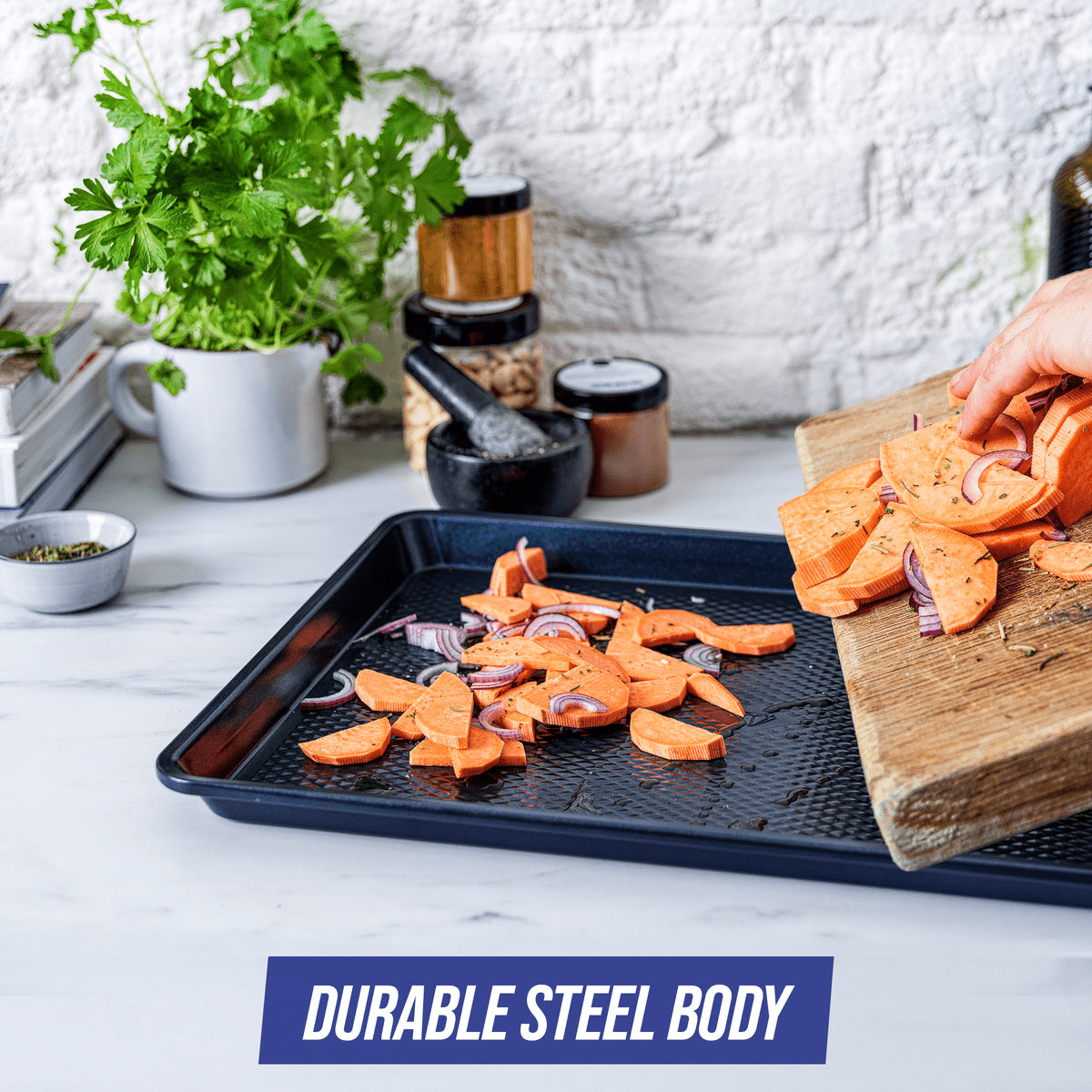 Blue Diamond Cooking Baking Sheet 13" x 9" - BAKEWARE - Beattys of Loughrea