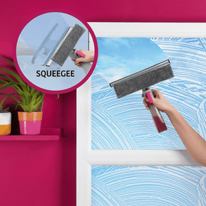 Kleeneze Spray Window Cleaning Wiper White/Pink - CLEANING - DUSTER / WINDOW ACCS - Beattys of Loughrea