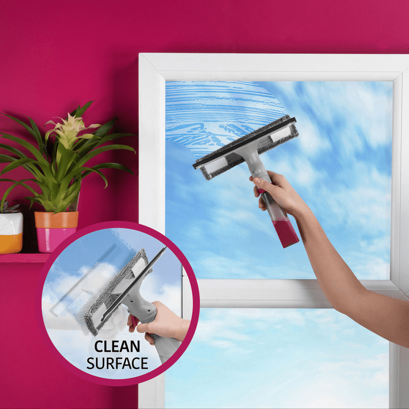 Kleeneze Spray Window Cleaning Wiper White/Pink - CLEANING - DUSTER / WINDOW ACCS - Beattys of Loughrea