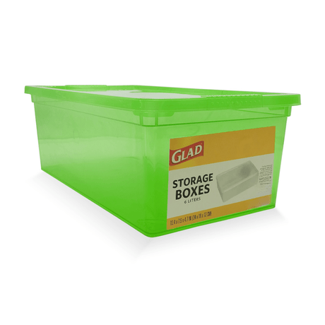 Glad 6 Litre Green Storage Box - PVC STORAGE - TRUNK, LGE BOX , CART - Beattys of Loughrea