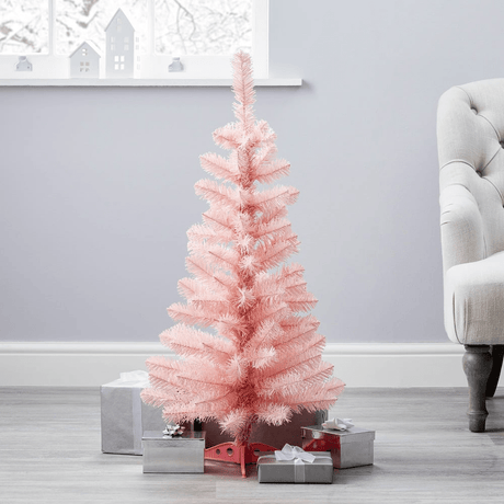 Pretty Pink Christmas Tree 3ft (90cm) - XMAS TREE SMALL - Beattys of Loughrea