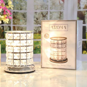 Electric Wax Melter Touch - Clear Crystal 17cm - POT POURRI/AROMATHERAPY/OILS/DIFFUSER - Beattys of Loughrea