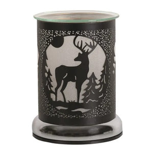 Electric Wax Melter Touch - Black Silhouette Stag 17cm - POT POURRI/AROMATHERAPY/OILS/DIFFUSER - Beattys of Loughrea